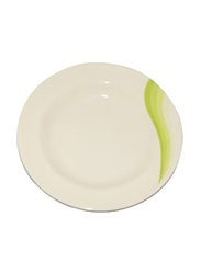 Royalford 9-inch Melamine Dinner Plate, Beige/Green