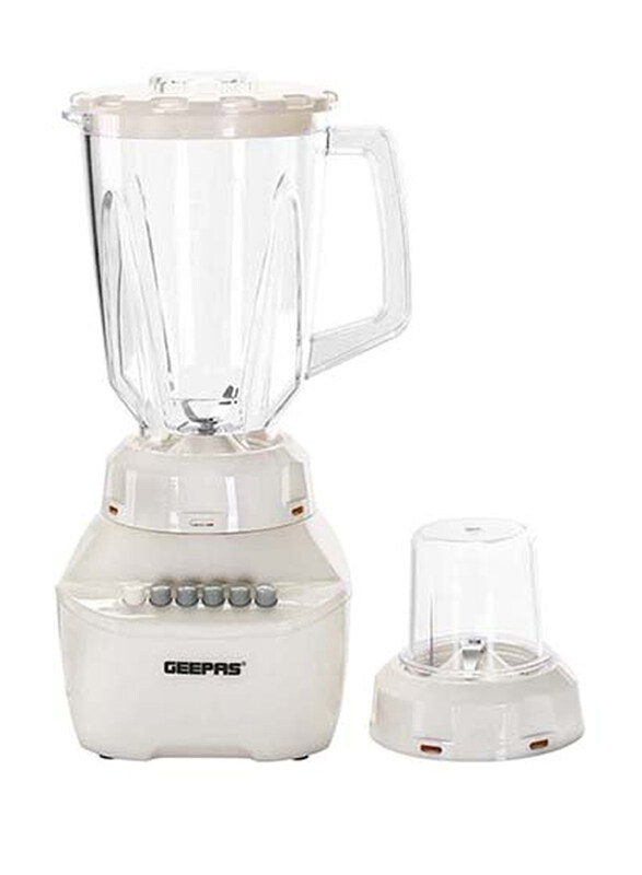 

Geepas 1.5L Coffee Grinder & Smoothie Maker 2-in-1 Blender, 400W, GSB5362, Beige