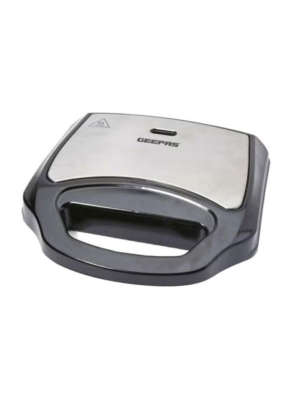 Geepas 2 Slice Grill Maker, 700W, GGM6001, Black