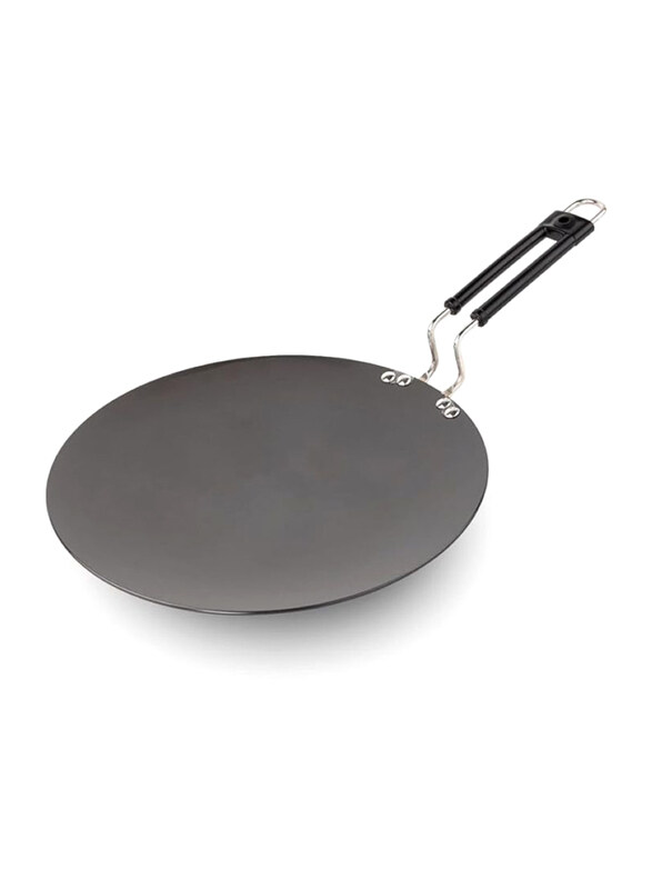 

Royalford 30cm Non-Stick Tawa, RF7905, Black/Silver