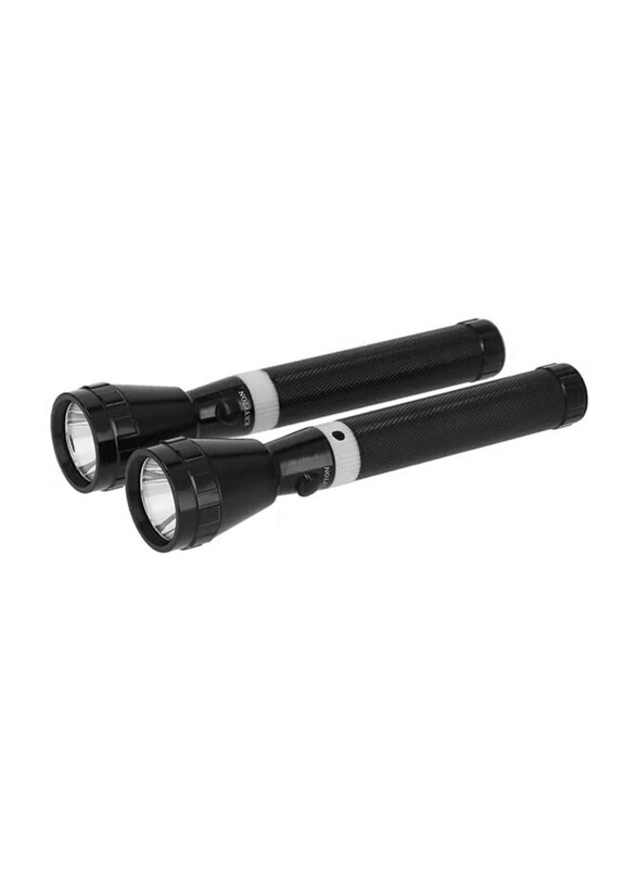

Krypton 2-In-1 Powerful Torch for Camping Hiking Trekking Outdoor, Black