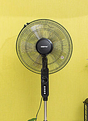 Geepas 16-Inch Stand Fan, 60W, GF9488N, Black