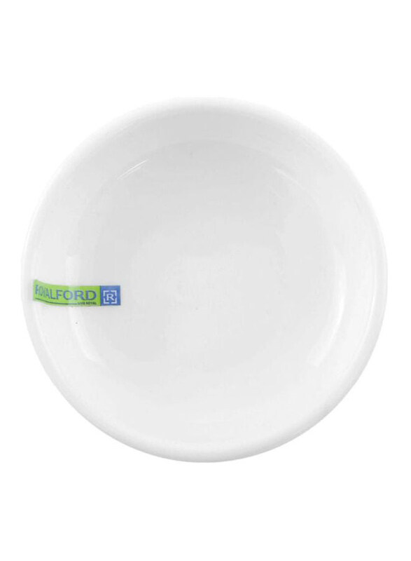 

Royalford 3.5-inch Porcleain Magnesia Dish, RF8010, White/Green