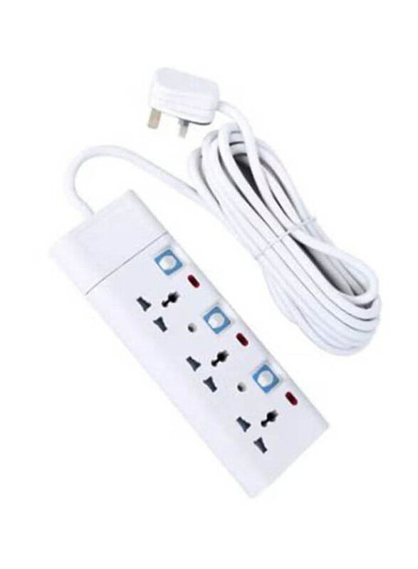 

Geepas 3-Way Extension Socket, GES5801, White