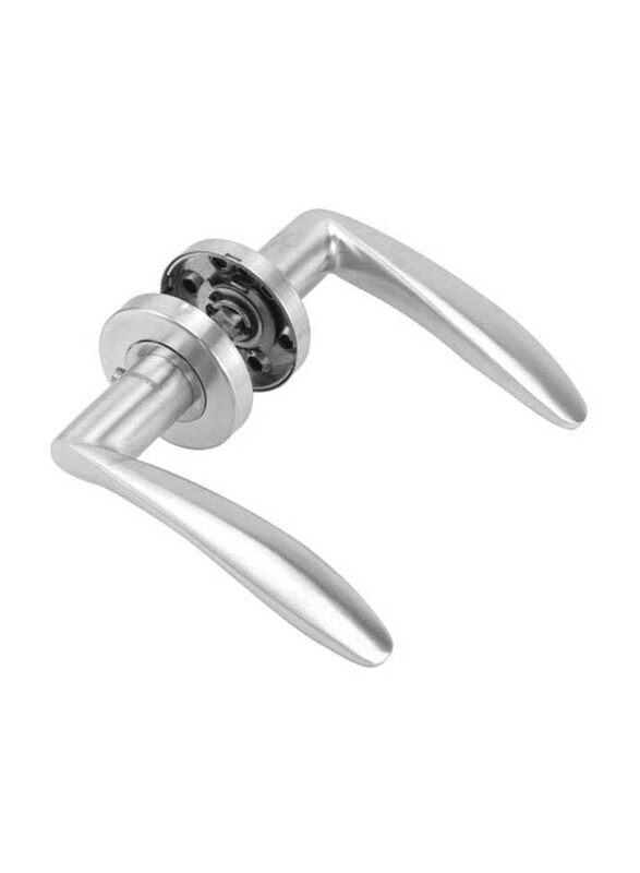 

Geepas Mortise Rosette Solid Lever Door Handles, 2 Pieces, Silver