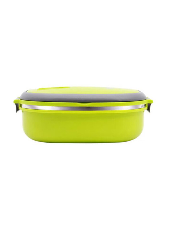 

Royalford Stainless Steel Square Lunch Box, 900ml, Green