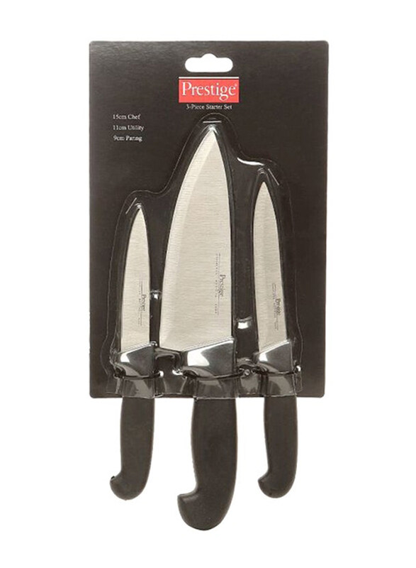 

Prestige 3-Piece Knives Starter Set, PR56211, Black/Silver