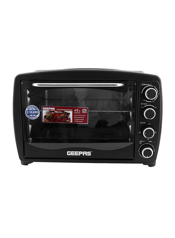 

Geepas Electric Oven, Go4450, 1500W, Mc39, Black
