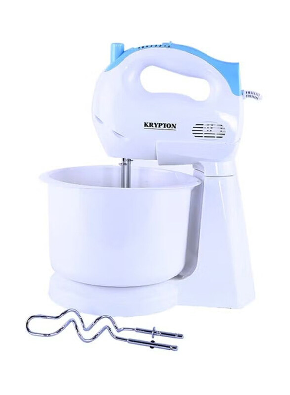 

Krypton 2.5L Hand Mixer With Bowl, 150W, KNSM6102, White/Blue