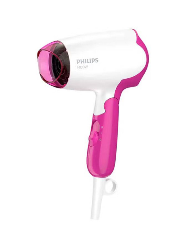 

Philips Drycare Essential Hair Dryer, BHD003/03, Pink/White
