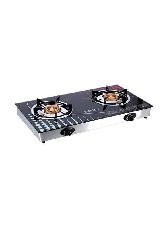 

Krypton 2-Burner Stainless Steel Gas Stove, Kngc6002n, Multicolour