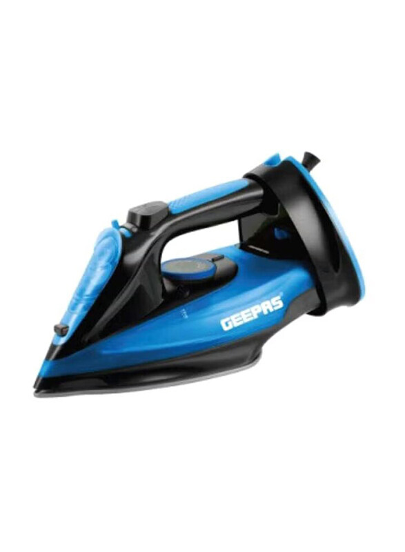 

Geepas Electric Steam Iron, 2400W, GSI7812, Black/Blue