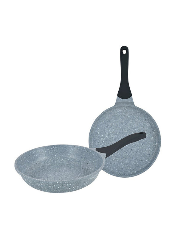 

Winsor 2-Piece Cast Aluminum Granite Non-Stick Cookware Set, WR80756, Grey