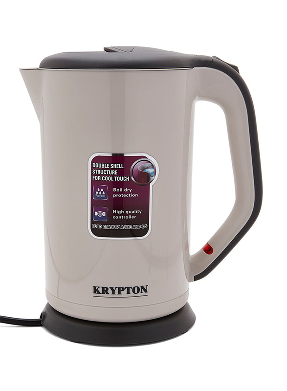 Krypton 1.8L Stainless Steel Double Layer Kettle, KNK6105, Multicolour