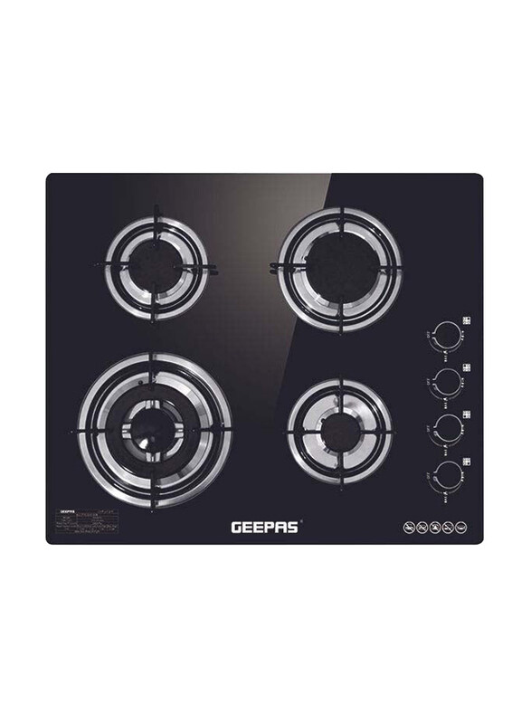 

Geepas 4-Burner Gas Cooker, Gk4410, Gk4410, Black