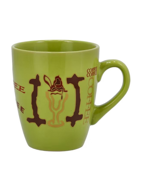 Royalford 325ml Printed Coffee Mug, RF2966, Green/Brown/Beige