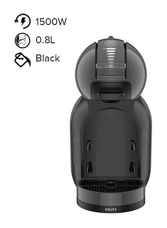 

Dolce Gusto 0.8L Electric Coffee Machine, 1500W, Mini Me, Black