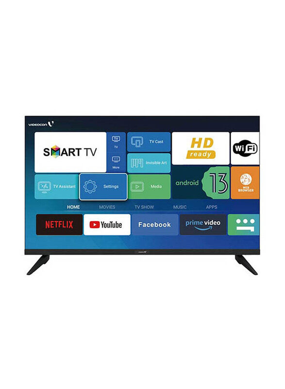 

Videocon 32-Inch Edgeless Smart TV with DVB T2/S2, E32EL1100, Black