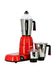 Geepas 4-Piece Mixer Grinder Set, 750W, Gsb5081 White/Red