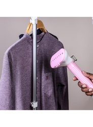 Geepas High Quality Adjustable Poles 3 Steam Levels Thermostat Protection Garment Steamer, 1800W, GGS9691, Pink