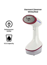 Geepas Handheld Garment Steamer, 1630W, GGS25021, White/Grey/Red