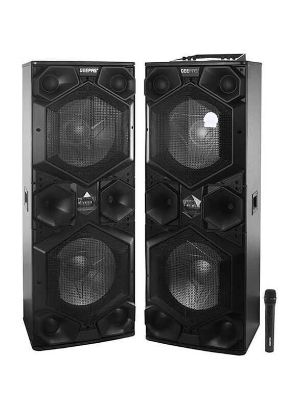 

Geepas 2.0 Channel Professional Active Speaker System, GMS8569, Black/Blue