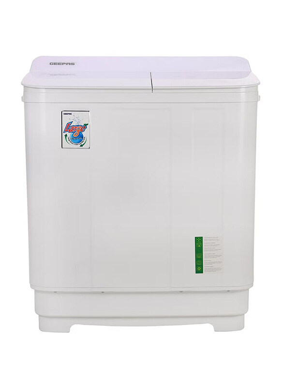

Geepas Twin Tub Semi-Automatic Washing Machine, 400W, GSWM6466, White