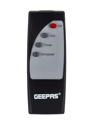 Geepas 18-Inch Wall Fan with Remote Control, 60W, GF21125, Black