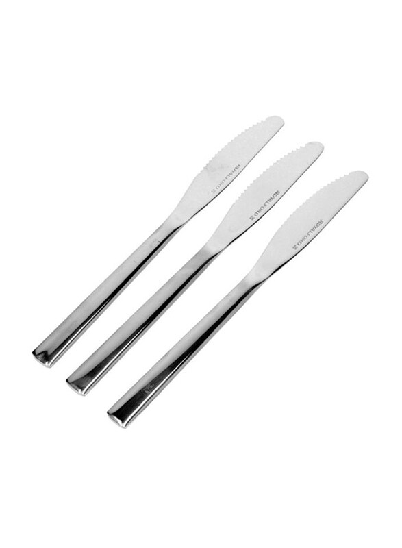 

Royalford 3-Piece Stainless Steel Dinner Knife Set, RF7234, Silver