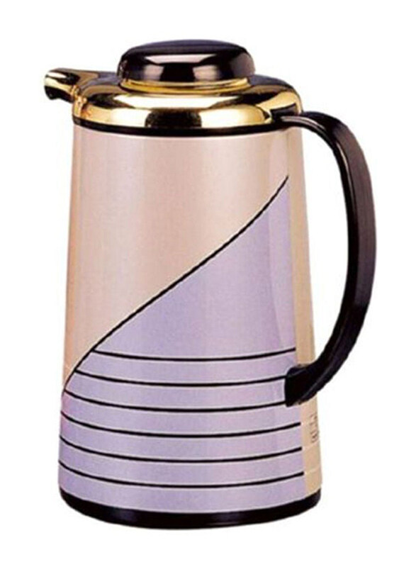 

Royalford 1 Ltr Attractive Vacuum Flask, 16 x 27 x 13cm, Purple/Gold