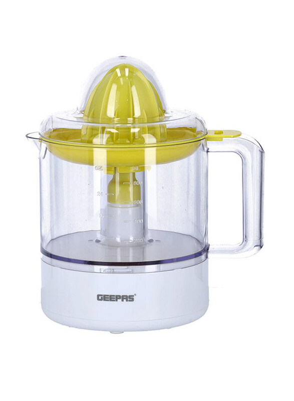 

Geepas 1.0L Portable Citrus Juicer Set, 25W, Gcj9900, Yellow/White