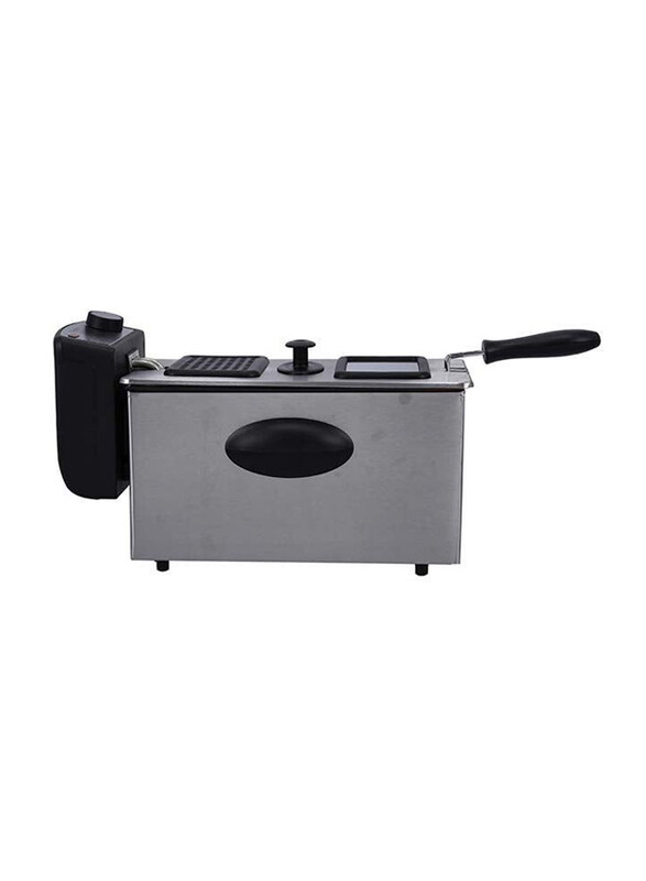 

Geepas 3L Non-slip Handle Deep Fryer, 2180W, 2180W, Gdf36015, Silver/Black