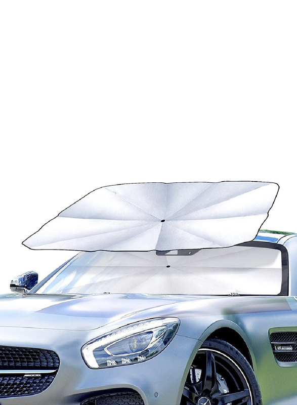 Usams Foldable Heat Insulation Sun Blind Auto UV Protection UPF50+ Car Windshield, Black