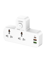 Ldnio Outlet + USB + PD Home Wall Charger with UK-EU Plug, SC2311, 20W, White