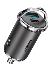 Joyroom 45W Type-C Fast PD Dual USB Car Charger, Black