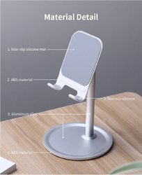 Usams Metal Adjustable Angle Tablet Holder, White