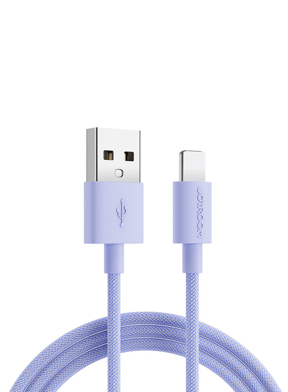 Joyroom 1-Meter Fast Charging & Data Transmission Lightning Cable, USB Type A to Lightning for Apple Devices, S-2030M13, Purple