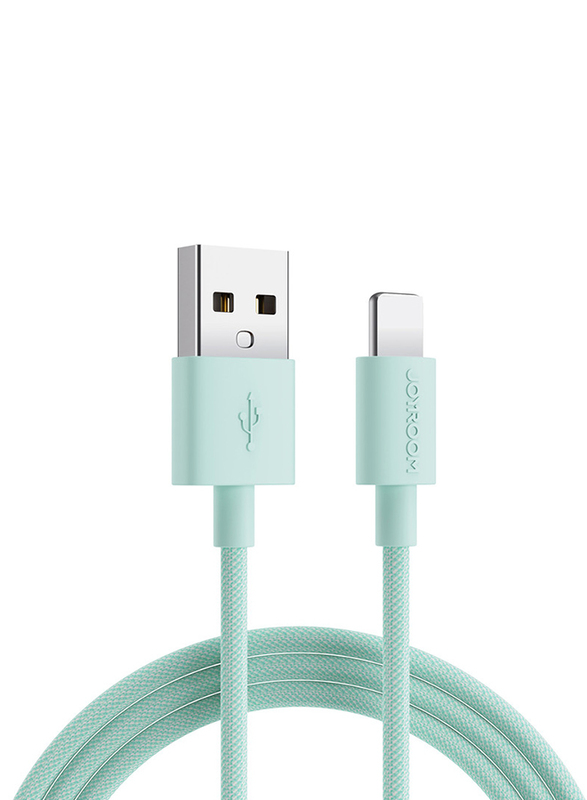 Joyroom 1-Meter Fast Charging & Data Transmission Lightning Cable, USB Type A to Lightning for Apple Devices, S-2030M13, Green