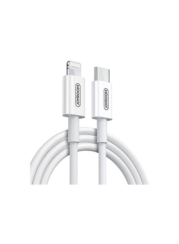 

Joy Room Joyroom 1.2-Meter MFI Certification Lightning PD Fast Charging Cable, USB Type-C to Lightning for Apple Devices, S-M430, White