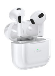 Joyroom New JR-T03S Plus Bluetooth TWS In-Ear Earphones with Charging Case, White