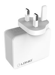 Ldnio 4-Port Universal USB Adapter, White