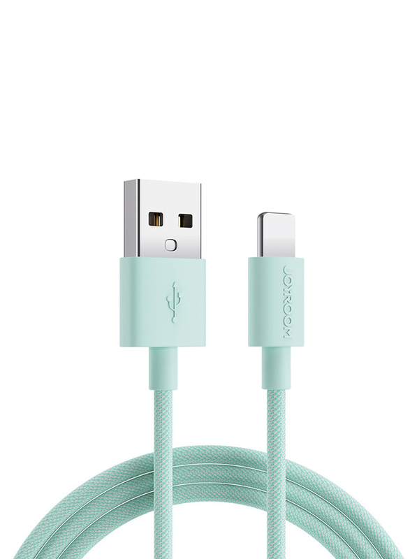 Joy Room 2-Meter Fast Charging & Data Transmission Lightning Cable, USB Type A to Lightning for Apple Devices, S-2030M13, Green