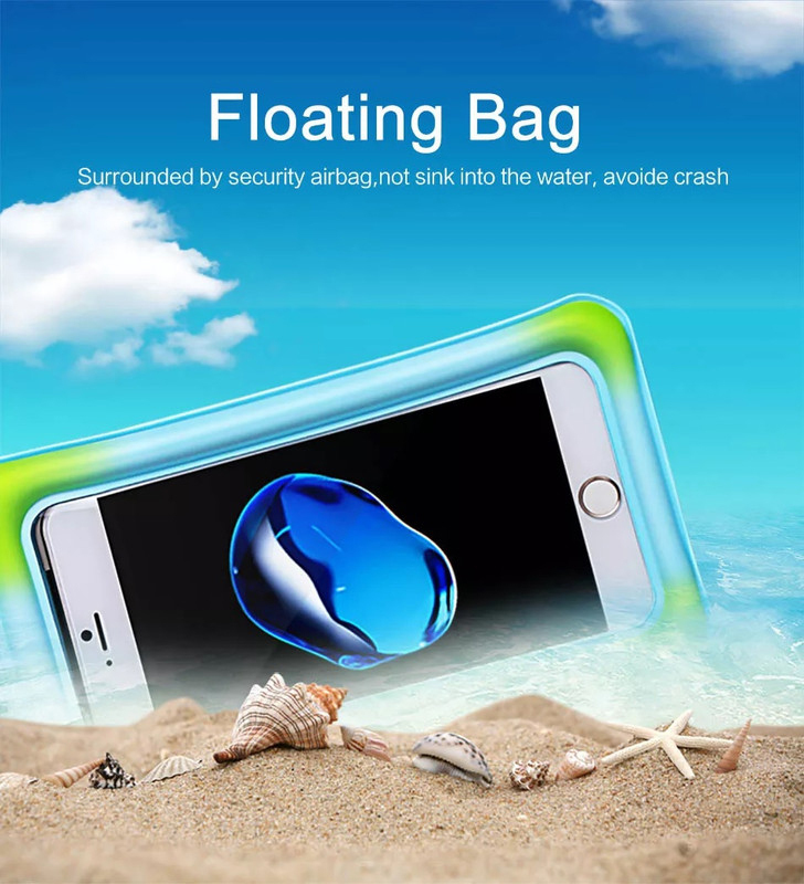 Usams YD007 Airbag Waterproof Phone Case Bag for Mobile, Blue