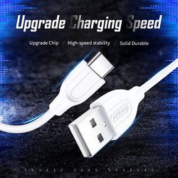 Joy Room 1-Meter Type-C Data Sync Fast Charging Cable, USB Type A to USB Type-C for Smartphone/Tablets, L-S352, White