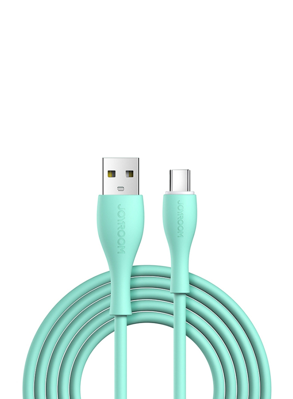 Joyroom 2-Meter Bowling Series Type-C Fast Charging Cable, USB Type A to USB Type-C Cable for Smartphones/Tablets, S-2030M8, Green