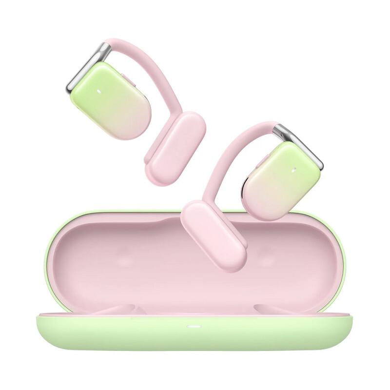 Joyroom Open Ear Headphones Wireless Bluetooth 5.3 Earbuds With Mic For Android And Iphone, Waterproof Sports Earphones, HiFi Stereo Sound Headset Pink