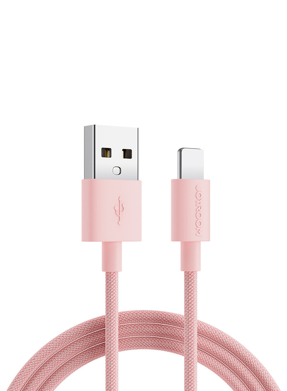 Joyroom 1-Meter Fast Charging & Data Transmission Lightning Cable, USB Type A to Lightning for Apple Devices, S-2030M13, Pink