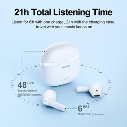 Joyroom Dual Mic ENC True Wireless Bluetooth Earphone White