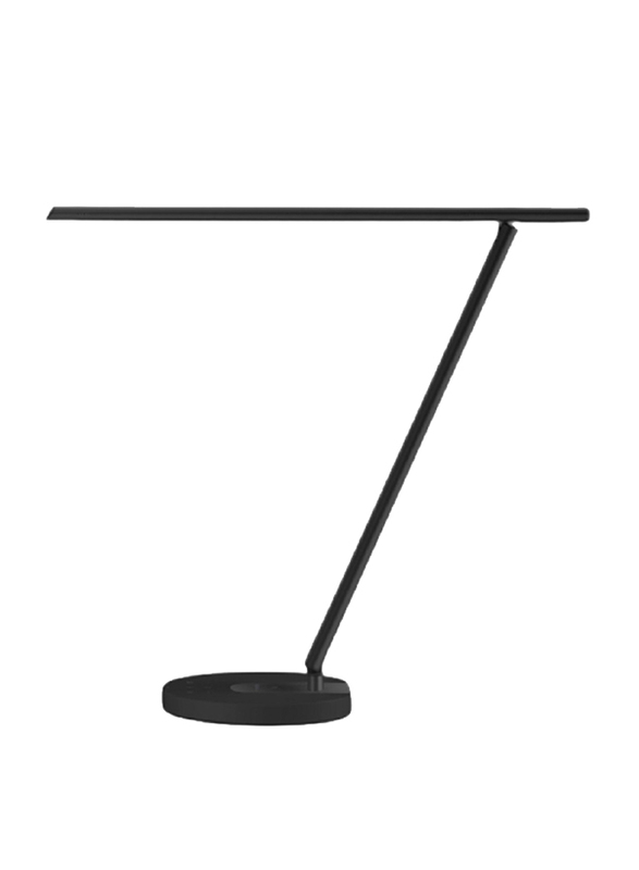 Momax Warm Yellow, Warm/Cool Daylight QL6 Bright IoT Desk Lamp with Wireless Charging, Black