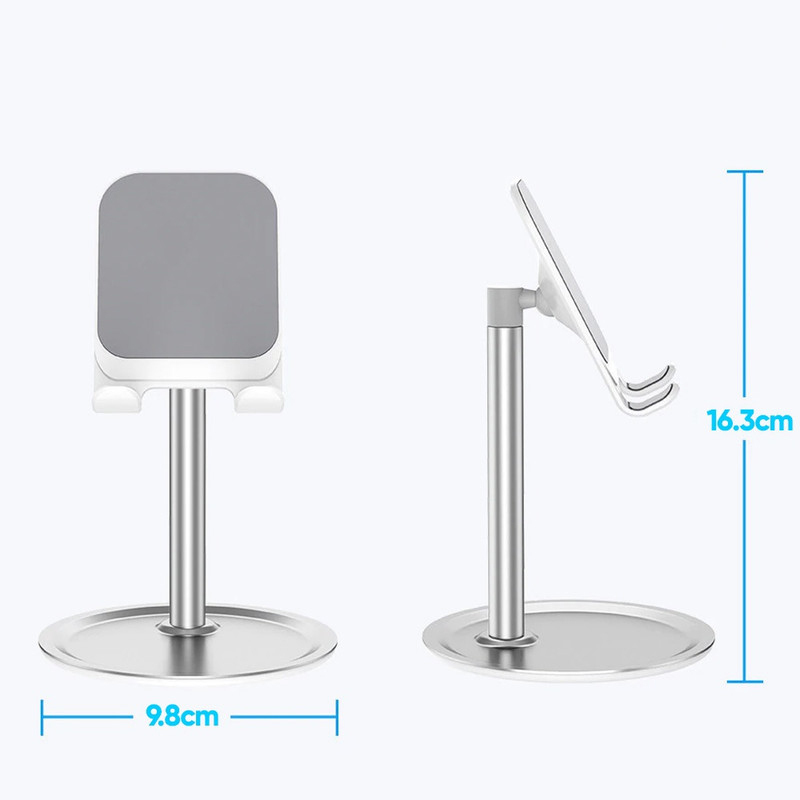 Usams Metal Adjustable Angle Tablet Holder, White